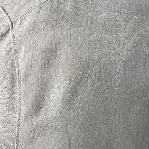 Tommy Bahama Men's Cream White Embroidered Short Sleeve Shirt Wine Bottle XXL - Picture 12 of 12